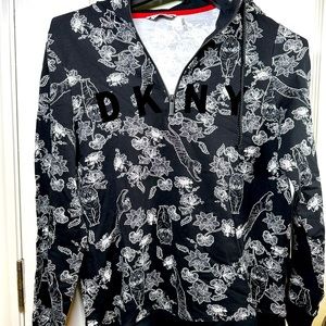 DKNY Women's Sport Sumatra Half Zip Hoodie White Size Small